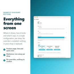 Module Remises sur quantité sous forme de boutons cliquables pour PrestaShop